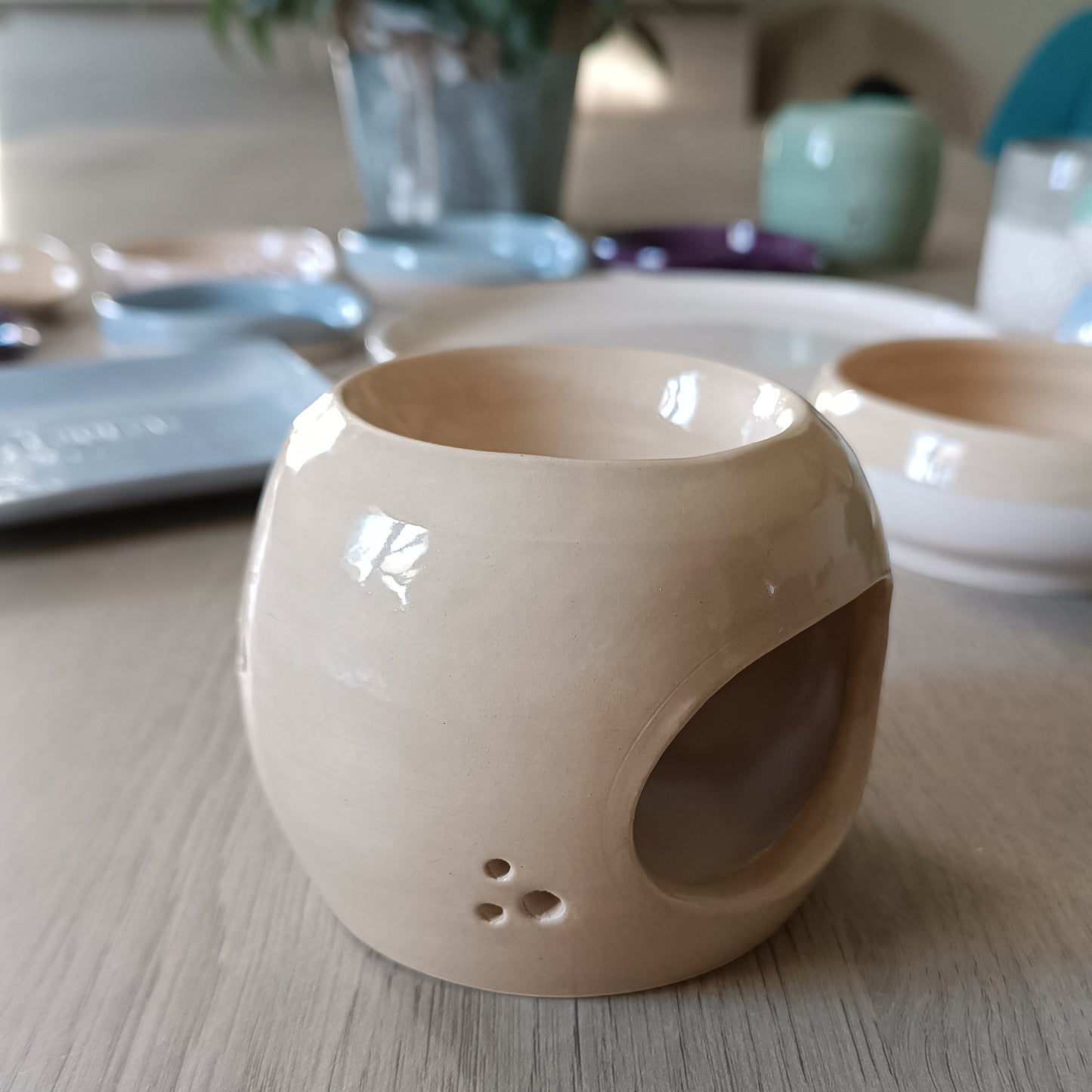 brûle fondant céramique beige